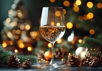 Solitary Woman Reflecting on Sadness During Christmas Holidays at Home Alone