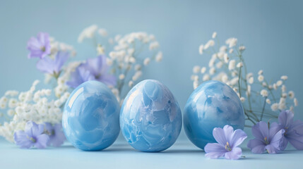 Obraz premium marble Easter eggs