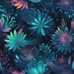 Obraz premium Design Hintergrund Grafik - Boho Style - Dunkle, irisierende Farben