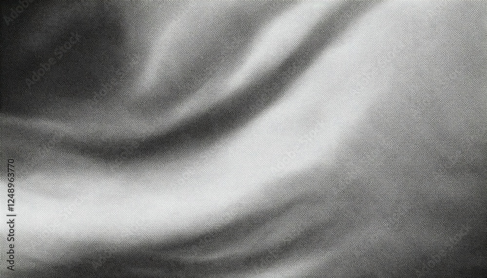 Poster soft monochrome fabric texture with wave pattern for minimalist background or textile design mockups

