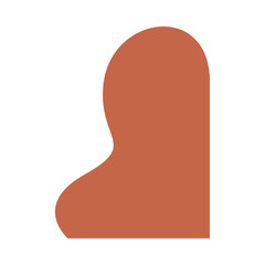 Boho aesthetic abstract minimal shape