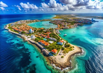 Aruba Map Drone Aerial View