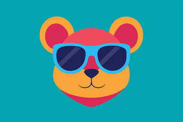 funny dog with sunglasses