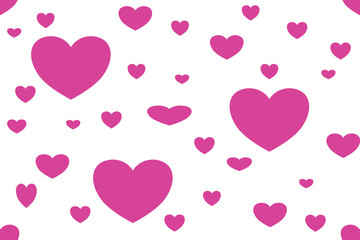 Heart seamless pattern mean love