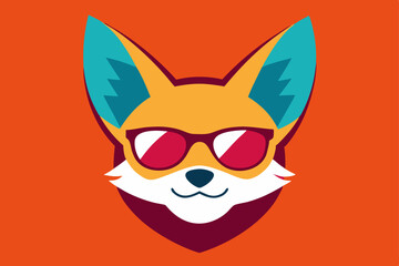 vector illustration of a funny face