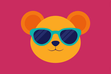 vector illustration of a funny face