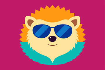 funny sun with sunglasses