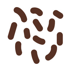 Boho aesthetic abstract scattered shapes