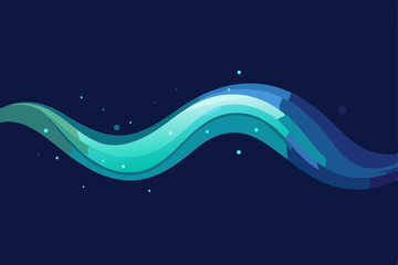 abstract blue background with waves