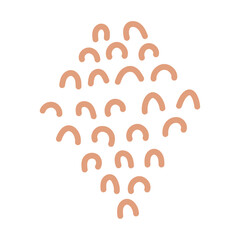 Boho aesthetic abstract pattern design