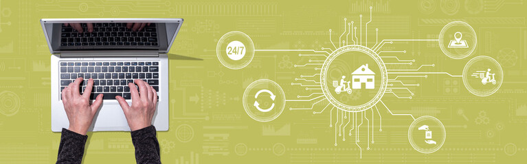 Concept of home delivery