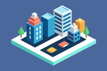 vector illustration of a city