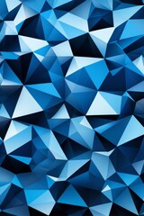 Obraz premium a close up of a blue abstract background with triangles
