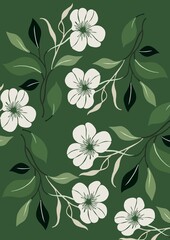 Floral background . Gift paper pattern with flowers, print for gift bags with flowers, print for bed linen with flowers, illustration for postcards