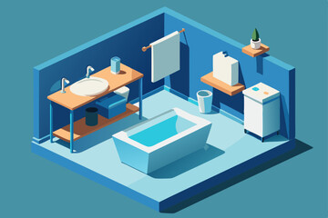 isometric illustration of a house