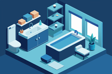 Obraz premium isometric view of a modern office building