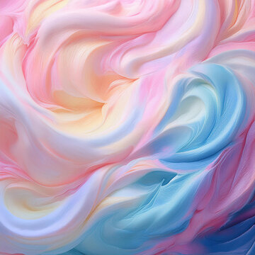 Subtle Soft Pastel Cotton Candy Rainbow Random Color Mixed Colour Ice Cream Gelato Cosmetics Cosmetic Products Makeup Texture 3D Oil Painting Background Screen