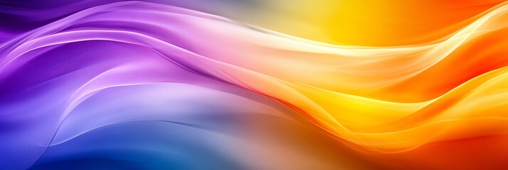 Fototapeta premium Abstract, Vibrant Flowing Lines Background Design with Colorful Yellow, Orange, and Purple Hues