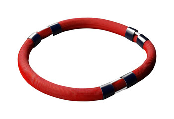 Ocean safety gear for emergency rescue training isolated on transparent background