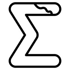 Summation  symbol line