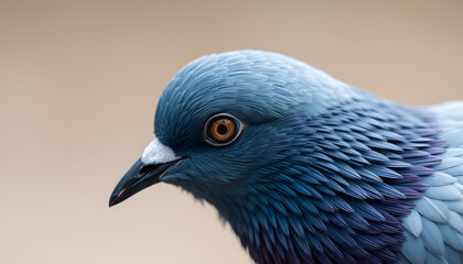 blue feather pigeon macro photo. texture or background, Dreamy. with white shades