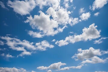 Obraz premium Blue Sky with Clouds Background