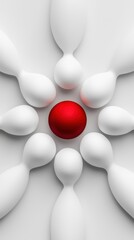 Symbolic representation of individuality standing out among conformity, showcasing the importance of uniqueness in society.