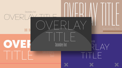 Clean Motion Titles | Motion Titles with Control Panel