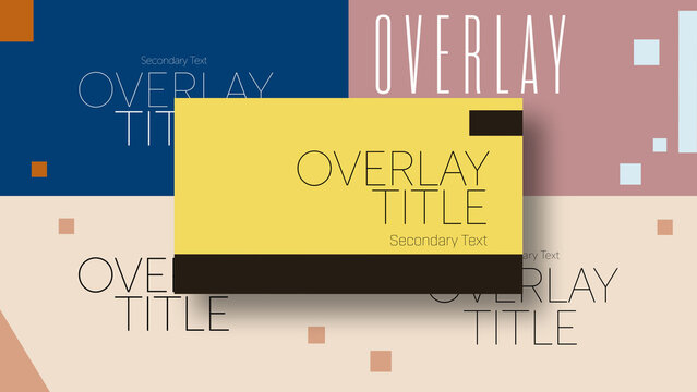 Minimalist Title Animation | Motion Titles with Control Panel