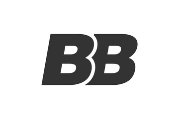 BB Techno Editable Font Logo For Corporate Branding. Bold, Futuristic Design With Unique Typographic Ideas. Minimal Custom Type And Dynamic Letter