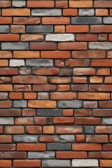 Obraz premium a close up of a brick wall with a fire hydrant in front of it