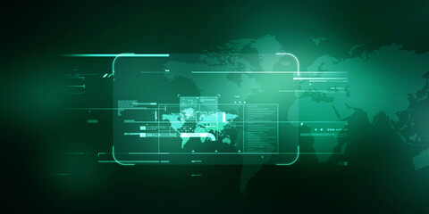 2d illustration world map abstract background
