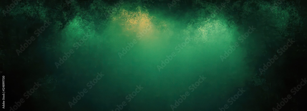 Poster dark emerald green abstract background with black shadows and grunge texture for elegant designs