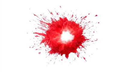 Cosmic Gamma-Ray Burst, a vivid depiction of a stellar explosion radiating intense energy, showcasing vibrant colors and dynamic patterns against a clean white backdrop.