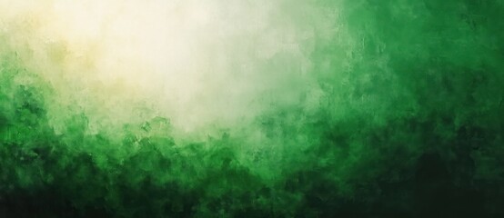 Obraz premium Abstract Green Watercolor Background with Hazy Sky Gradient Texture and Textured Design for Christmas Spring Holiday Art