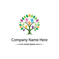 Obraz premium Family tree logo