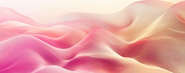 Obraz premium Abstract Pink and Peach Drape Texture 
