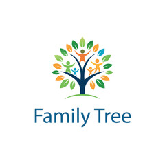 Obraz premium Family tree logo