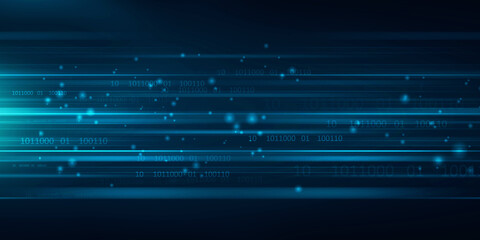 2d illustration Abstract futuristic electronic circuit technology background