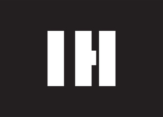 IH letter logo and initial logo design