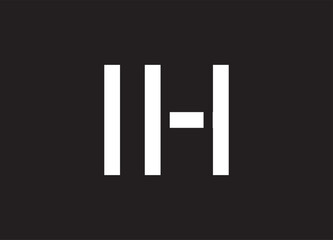 IH letter logo and initial logo design