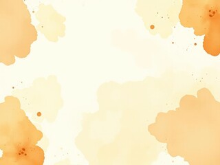 Obraz premium Distressed watercolor background with splashes of abstract brown and yellow hues, splatter, marbled