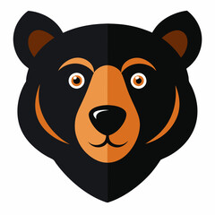 Bear Head Vector Illustration – Detailed Line Art for Graphic Design & Prints
