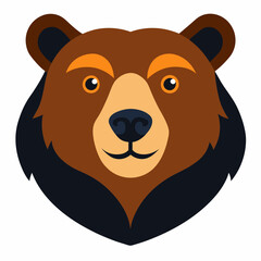 Bear Head Vector Illustration – Detailed Line Art for Graphic Design & Prints