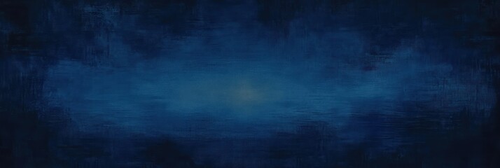 Fototapeta premium Deep Blue Grunge Background with Vintage Textured Pattern of Scratches and Peeling Paint in Dark Navy Tones