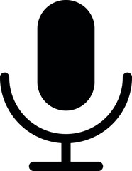 Microphone mic icon, voice icon symbol. web vector icon, color set