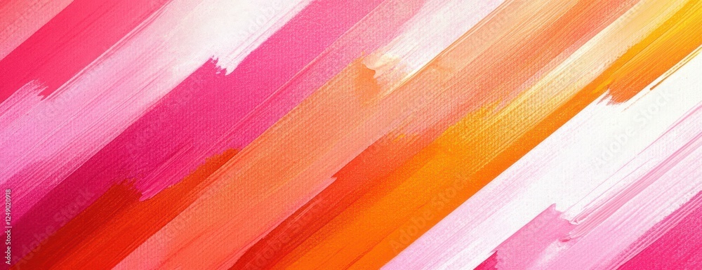 Poster abstract vibrant stripes background in pink orange white textured dynamic modern geometric pattern
