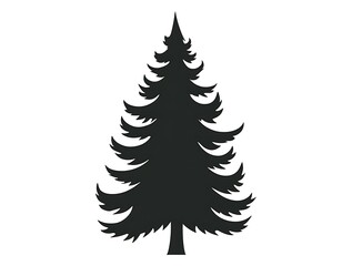 christmas tree vector  isolated on white background.