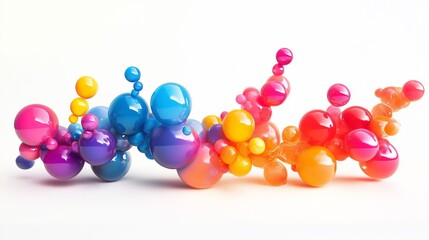 Obraz premium カラフルなメタボールのイメージ