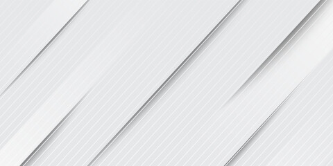 Obraz premium Glowing gray white abstract background paper and layer elements vector for presentation. Suitable for businesses, companies, institutions, seminars and talks